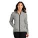 Port Authority L110 Women's Connection Fleece Jacket in Gusty Grey size 3XL | Polyester fleece