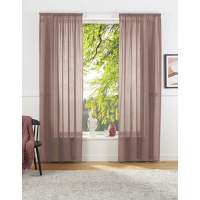Vorhang "Lanea" Gr. 4, orange (terra), B:135cm H:245cm, Baumwolle, Polyester, LEGER HOME BY LENA GERCKE, Gardinen, Leinenoptik, 1 Schal, verschiedene Größen Image