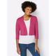 Shirtjacke CASUAL LOOKS "Bolero" Gr. 40, pink (fuchsia) Damen Shirts V-Shirts