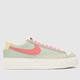 Nike blazer low platform trainers in multi