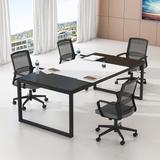 Rectangle Shaped Conference Table, Modern Meeting Seminar Table(6FT/8FT)