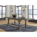 Signature Design by Ashley Markenburg Brown Rectangular Extendable Dining Table - 40"W x 106"D x 30"H