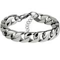 Kayannuo Easter Clearance Items Stainless Steel 3.2mm Men Flat Bracelet Titanium Steel Hand Jewelry Gift Silver