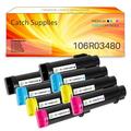 Catch Supplies Compatible Toner Replacement for Xerox Phaser 6510 6510/dni 6510/dn 6510/n Workcentre 6515 6515/dni 6515/dn 6515/n Printer High Yield (2 Black 2 Cyan 2 Magenta 2 Yellow)