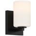 Sienna 4.5" Matte Black LED Wall Sconce