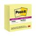 Post-it Super Sticky Notes 4 in x 4 in Canary Yellow Lined 6/Pack