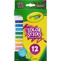 Crayola 12 Color Sticks Woodless Colored Pencils - Red Red Orange Orange Yellow Yellow Green Green Sky Blue Blue Violet Brown Black ... Lead - 12 / Set | Bundle of 2 Sets