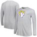 Men's Heather Gray Los Angeles Rams Big & Tall Waffle-Knit Thermal Long Sleeve T-Shirt