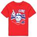 Toddler Red Chicago Cubs Ball Boy T-Shirt