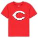 Infant Red Cincinnati Reds Team Crew Primary Logo T-Shirt