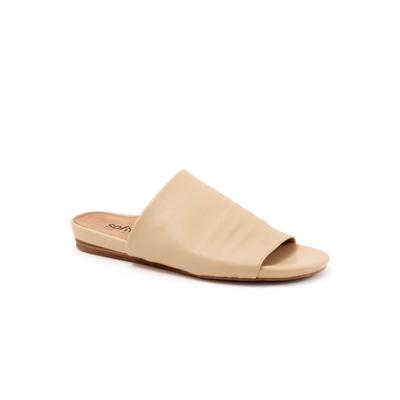 Women's Camano Slide Sandal by SoftWalk in Beige (Size 8 1/2 M)