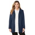 Plus Size Women's Liz&Me® Ponte Knit Blazer by Liz&Me in Navy (Size 5X)