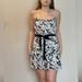 American Eagle Outfitters Dresses | Black/White Floral Print Lined Spaghetti Strap Dress | Color: Black/White | Size: 4