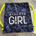 Athleta Bags | Athleta Girl Cinch Drawstring Bag Backpack Nylon Blue & Green. | Color: Blue/Green | Size: Os