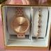 Michael Kors Accessories | Nwt Michael Kors Ladies Pyper Watch And Bracelet Gift Set In Rose Gold | Color: Gold/Pink | Size: Os