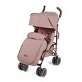 Ickle Bubba Discovery Prime Stroller | Lightweight Portable Pushchair | from 6 Months to 4 Years | UPF 50 Hood, Rain Cover, Seatliner & Footmuff, Cup Holder, Buggy Organiser | Dusky Pink on Rose Gold