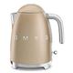 Smeg KLF03CHMEU Electric Kettle with a Capacity of 1.7l and a Power of 2400 W KLF03CHMEU-champagne matt, Plastic