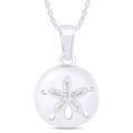 AFFY Sand Dollar Pendant Necklace in 14k Gold Over Sterling Silver