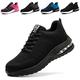 Baofular Safety Trainers Men Womens Steel Toe Cap Trainers Lightweight Comfortable Safety Shoes Work Trainers Non Slip & Breathable Black 10 UK 44 EU 270
