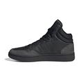 ADIDAS Men's Hoops 3.0 Mid Classic Vintage Sneaker, core Black/core Black/Carbon, 9 UK