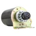 Rareelectrical New Cylinder Starter Motor Compatible With Briggs & Stratton 693551-14 Tooth, Craftsman Lawnmower Steel Flywheel, John Deere LG693551 - Briggs and Stratton Motors for Riding Mowers