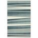 Gray/Green 96 x 60 x 0.41 in Area Rug - Gracie Oaks Rashonda Striped Machine Made Tufted Synthetic Area Rug in Beige/Green/Gray Polyester | Wayfair