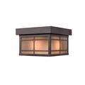 Millennium Lighting Bronze Outdoor Flush Mount Glass/Metal in Brown | 10.25 H x 6.75 W x 6.754 D in | Wayfair 4164-PBZ