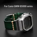 Bracelet en cuir Vintage pour g-shock Casio 35e anniversaire série GMW-B5000 petit bloc d'argent