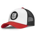 Oblack Trucker Cap Rot Cap Herren Classic Red Basecap Herren Kappe Herren mit Schwarz Mütze für Damen Snapback Caps Männer Hut - Baseball Cap