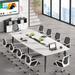 94.48" L x 47.24" W Conference Table,Seminar Table with Rectangle Grommet