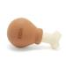 BARK Super Chewer Rubber and Nylon Dog Toy - Turkey Day Drumstick (Large)