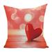 Hxroolrp Valentines Day Decorations Pillow Case Valentine s Day Linen Pillowcase Printing Sofa Cushion Home Decoration 45 x 45cm