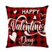 Home Decor New 1Pc Valentine S Day Cotton Linen Pillow Case Sofa Cushion Cover Home Decor Valentines Day Decor Polyester