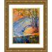 Fagan Dorothy 12x14 Gold Ornate Wood Framed with Double Matting Museum Art Print Titled - Cadmium Winter Solstice III