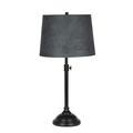 Urbanest Windsor Adjustable Accent Lamp Oil-Rubbed Bronze Finish Lamp Base with Gray Suede Lampshade