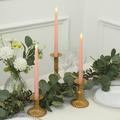 Efavormart Set of 3 | 11 Flickering Flameless Battery Operated LED Taper Candles Home Wedding Decor - Blush