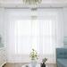 Window White Sheer Curtains 108 Inches Long 6 Panels Sheer White Curtains Clear Curtains Basic Rod Pocket Panel