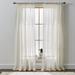 Better Homes & Gardens Specialty Stitch 108 Single Curtain Panel Vanilla Dream Cream Beige Sheer Recycled Polyester Polyester Linen