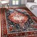 Softlife Oriental Traditional Area Rug for Living Room Durable Washable Persian Carpet Non Slip Boho Rugs for Bedroom 4 x6 Red