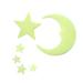 Labakihah Wall Decor Peel and Stick Wallpaper Night Glow Romantic Full House Night Light Stickers Star Moon Room Decoration Stickers Ceiling Glow Stickers Bedroom Wall Stickers Luminous Stickers