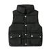 Ski Jacket Kids Boys down Jacket Youth Boy Children Kids Toddler Baby Boys Girls Sleeveless Patchwork Winter Solid Coats Jacket Vest Outer Outwear Outfits Clothes Toddler Boy Clothes 4t