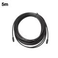 DRASHOME 16.4FT Digital Fiber Optical Cable Gold Plated for Home Theater Sound Bar TV PS4 Xbox DVD Player Blu-ray Players Game Console& More Black