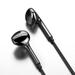 Audio Wired Sport Earbuds In-Ear Headphones Line-in Microphone for Audio Output Devices Black