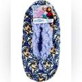Disney Shoes | Nwt Disney Frozen Fuzzy Babba Slipper Socks Elsa | Color: Blue/Yellow | Size: 13-4