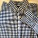 American Eagle Outfitters Shirts | American Eagle Men’s Blue And White Gingham Button Down Shirt. Size Large Tall. | Color: Blue/White | Size: Lt