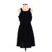 BCBGeneration Cocktail Dress - A-Line: Black Solid Dresses - Women's Size 0