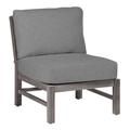 Summer Classics Club Teak Sectional Slipper Outdoor Chair Wood in Brown | 31.5 H x 26.75 W x 33.5 D in | Wayfair 284527+C641H6101N