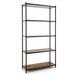 Latitude Run® Lanekia Lanekie 60.5" H x 31.5" W x 11.5" D Shelving Unit Wood/Steel in Brown | 60.5 H x 31.5 W x 11.5 D in | Wayfair