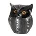 Millwood Pines Debossed Dotted Horned Owl Figurine Resin in Black | 6 H x 5.5 W x 3.25 D in | Wayfair F077CE51DB4048DAA618BB96FEC419D1