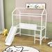 Armona Twin Loft Bunk Bed by Harper Orchard, Steel in White | 83 H x 41 W x 78 D in | Wayfair E7A2A0BEBAE94E85A462DB3414220A66